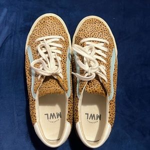 Madewell Sidewalk Low-Top Sneakers in Spotted Calf Hair